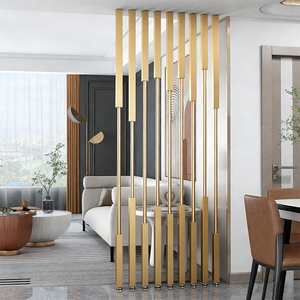 Divisori per Interni in Acciaio Inox Tagliati al Laser su Misura, Design Moderno, Facile Installazione per Arredamento Soggiorno - Product Image 1