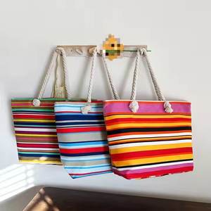 THK0166 Mesdames décontracté fleur impression toile Graffiti épaule sac de plage femmes sac à main sac fourre-tout - Product Image 6