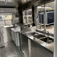 Remorque de restaurant mobile, camion de nourriture avec cuisine complète, remorque de nourriture de rue avec normes américaines