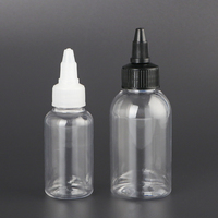 Hot Sale Empty Transparent 20ml 30ml 50ml 60ml 100ml 200ml 250ml 300ml Olive Hair Oil Squeeze Dropper Applicator Bottle