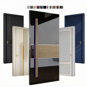 Portes d'entrée de villa américaine sur mesure, porte pivotante moderne en acier inoxydable, porte extérieure de sécurité résidentielle - Product Image 1