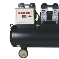 Compresseur d'air sans huile muet 10 cylindres 5.5kw 7.5hp 200L, compresseur d'air électrique, compresseur silencieux