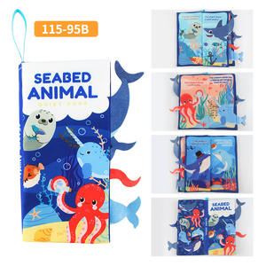 หนังสือผ้าสำหรับเด็กอายุ 0-3 ปี ของเล่นเสริม<span class=keywords><strong>พัฒนาการ</strong></span> หนังสือสัมผัสและสัมผัส รูปสัตว์ หางสัตว์ หนังสือผ้าเนื้อนุ่ม ทนทาน - Product Image 6