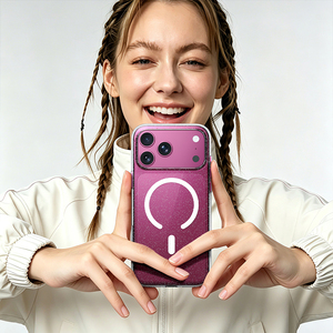 Funda Protectora Magnética Transparente con Purpurina para Teléfono Móvil iPhone 18 Pro Max, Modelo B470, Personalizada, de Lujo, con Cristales IMD - Product Image 5