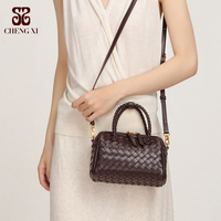 Sac vintage fait main de luxe léger haut de gamme, sac Boston polyvalent pour femmes, sac à bandoulière unique, sac traversiné, sac oreiller