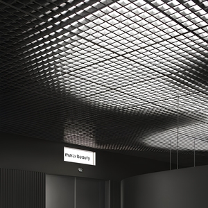 Panneaux de plafond suspendus modernes en aluminium pour centres commerciaux, hôtels, cuisines et villas - Design intérieur suspendu au design épuré - Product Image 6