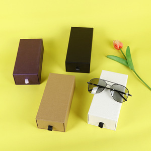 Tùy Chỉnh Thiết Kế Các Nhà Sản Xuất Nhà Cung Cấp Trượt Cứng Nhắc Ngăn Kéo Kính Kính Bao Bì Hộp Giấy Cho Kính Mát Với Ribbon Xử Lý - Product Image 1