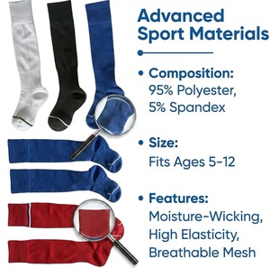 <span class=keywords><strong>Chaussettes</strong></span> de sport de football personnalisées pour garçons, haute qualité, séchage rapide, soutien du pied, séchage rapide - Product Image 3