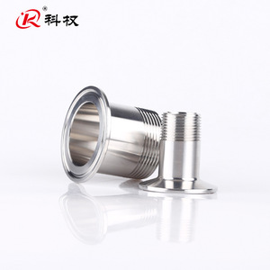 304/316 Stainless Steel Male Thread Connector <b>Quick</b> <b>Release</b> <b>Clamp</b> For Hydraulic Hose DIN Standard - Product Image 2