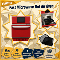Four à convection électrique commercial portable de style chef, haute vitesse, avec commande numérique tactile, pour usage intérieur