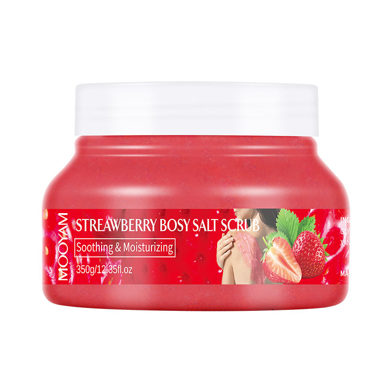 Strawberry body salt scrub