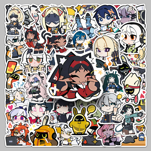 50PCS Factory Custom Personalized Kawaii Cute Themed Character Zenless Zone Zero Emoticons Stickers - for Tablets & Windows