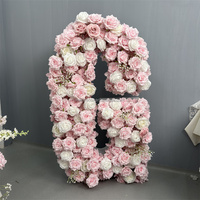 Proposition de mariage fête d'anniversaire fleur décor métal lettres numéro chapiteau fleur géant lettre florale
