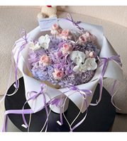 Papier mousse à bulles, papier d'emballage épais de couleur unie pour bouquets de fleurs, papier décoratif DIY pour fleuristes, vente en gros
