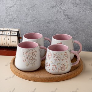 <span class=keywords><strong>Tasse</strong></span> d'eau rose et mignonne de cadeaux de <span class=keywords><strong>tasse</strong></span> en céramique de graffiti pour la petite amie et la maman - Product Image 1