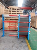 Échangeur de chaleur liquide industriel à haute efficacité Easy Clean C276 à circulation liquide, refroidissement et chauffage par plaques, économie d'énergie BR03M-35