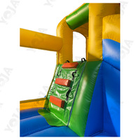 Château gonflable commercial pour enfants avec toboggan, motif chien de dessin animé, en PVC 0,55 mm, idéal pour la location en garderie