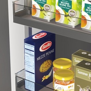 Panier coulissant Unihopper, grand format, profond, 6 niveaux, grande capacité, organisateur de réfrigérateur, style rectangulaire moderne - Product Image 2