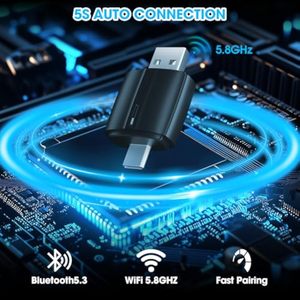 Adaptateur sans fil 2 en 1 <span class=keywords><strong>Apple</strong></span> <span class=keywords><strong>CarPlay</strong></span> et Android Auto avec Bluetooth 5.4, commande vocale, certifié CE/FCC/ROHS, compatible universel - Product Image 5