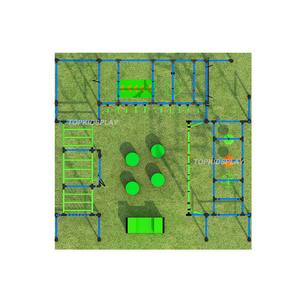 Parcours d'obstacles Ninja Warrior certifié TUV et ASTM pour enfants, équipement de terrain de jeu extérieur pour la cour - Product Image 6