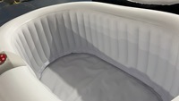 Grand Spa OVAL Piscine Gonflable Baignoire Cadre Conteneur Maison de Luxe avec Piscine