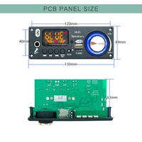 2 X 80W Papan Amplifier Audio Bluetooth Pemutar MP3 Modul Bluetooth DC 6V-24V Dengan Fungsi Mikrofon