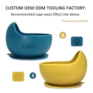 Eco Friend Hút Bpa Free In Logo Không Thấm Nước Toddler Silicone Bé Hút Bowls Silicone Bé Ăn Set - Product Image 2