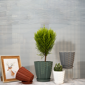 Macetas de flores geométricas ecológicas de plástico baratas compra de plantas - Product Image 2