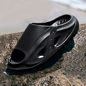 Yaz yeni moda plaj köpük koşucu EVA erkekler Logo özel Logo ile terlik slaytlar spor terlik özel Logo erkekler için - Product Image 5