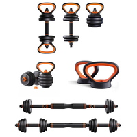 Clochette de gymnastique 6 en 1, kit de fihaltère ajustable multifonctions 10-40kg, de Fitness