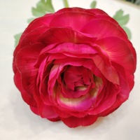 Bunga Buatan Realistis Dua Kepala Peony Lotus Melaleuca Tea Rose Sentuhan Lembut Seperti Asli untuk Properti Fotografi, Dekorasi Rumah, Hari Valentine