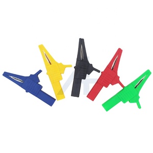 JIALUN-Clip Kelvin haute tension avec 5 couleurs nylon alligator de sécurité, fiche banane de 4mm, connexion cuivre laiton pour test - Product Image 1