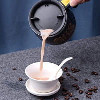 Mug à café auto-mélangeur portable en acier inoxydable, rechargeable par USB, avec couvercle et technologie de capteur d'isolation thermique de 6 heures