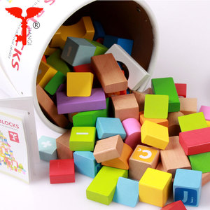 100 Pezzi Blocchi di Costruzione in Legno con Alfabeto Arabo per Bambini, Gioco Educativo con Lettere ABC in Secchio - Product Image 4