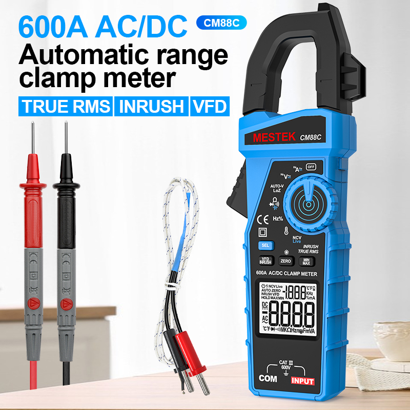 Clamp Meter 600A AC DC Current