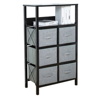 Armoire à tiroirs de rangement pour meubles de salon avec commode à tiroirs en tissu