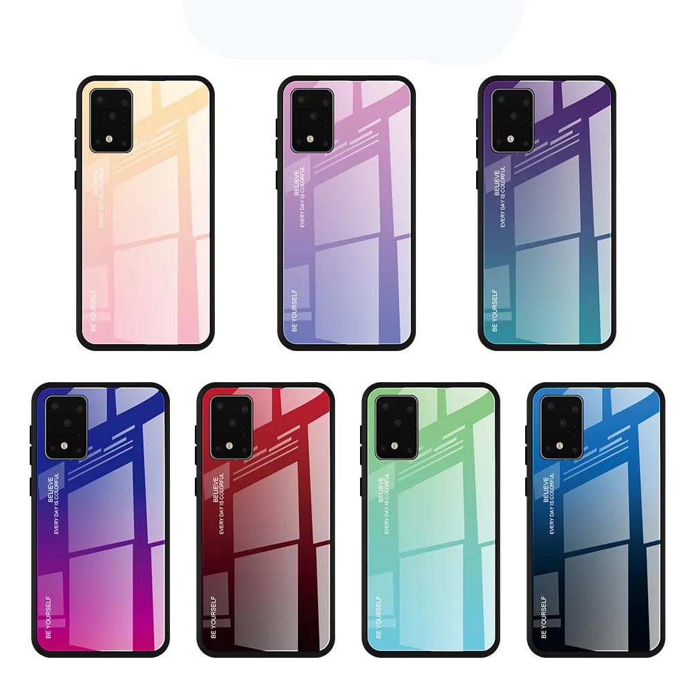2020 new model gradient colors mobile accessories covers for samsung galaxy s11 tempered glass custom phone cases