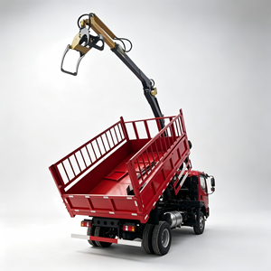 Camion benne multifonction pliable avec grue pour le transport de déchets de bois - Product Image 1