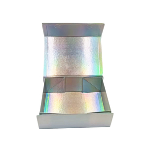 Custom Rigid Cardboard Gift <b>Box</b> Free Sample Factory Price <b>Magnetic</b> Laser Holographic Folding <b>Box</b> - Product Image 3