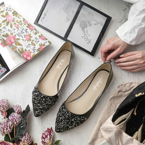 high quality Low MOQ Closed Toe Slip-On Flat Pointed designer <b>Shoes</b> for Women-Light Anti-Slip Fashion Trend slip-on slippers - Product Image 3