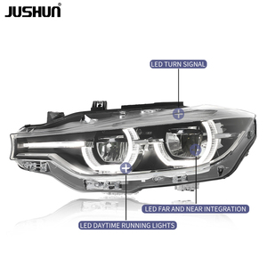 JUSHUN <strong>LED</strong> <strong>Headlights</strong> for BMW 3 Series F30 F35 M3 F80 2013-2019 <strong>LED</strong> Dynamic signal White Daytime Running Lights - Product Image 4