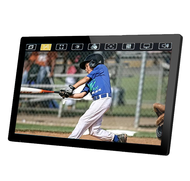 27inch IPS LCD LED Backlit Industrial Monitor IP65 Waterproof Touch Screen USB/ Desktop Wall Mount Display for Business Use