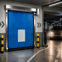Высокоскоростные ворота из ПВХ для парковок и гаражей: автоматические рулонные ворота для быстрого проезда, контроль доступа транспортных средств