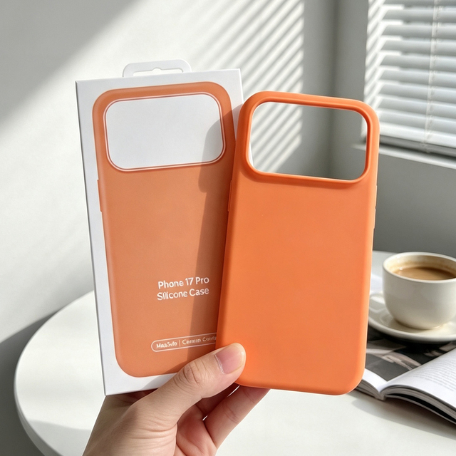 JOYPORODO S080 Liquid Silicone Case for iPhone 17 Pro Max Air with Magnetic & Animation for iPhone Silicone Phone case