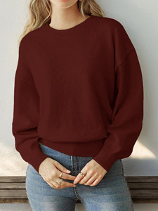 Maglione 2024 <span class=keywords><strong>donna</strong></span> autunno/inverno con motivo amore Pullover a girocollo lungo Casual in maglia per <span class=keywords><strong>donna</strong></span> nuovo Design - Product Image 3