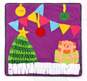 Tapis de renifflement interactif pour grands chiens, série Noël, jouet de puzzle pour chien, tapis d'entraînement à l'odeur, tapis de renifflement pour l'alimentation lente - Product Image 3