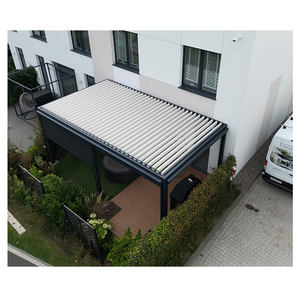 Luxe Aluminium Led Tuinhuisje Waterdicht <span class=keywords><strong>Pergola</strong></span> Dak Modieuze Buitendecoratie Waterdichte Modieuze Decoratie - Product Image 4