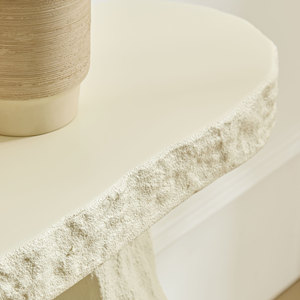 Table <span class=keywords><strong>console</strong></span> au design moderne de 53,94 pouces, table en pierre, table d'entrée en fibre de verre avec pieds irréguliers pour salon - Product Image 5
