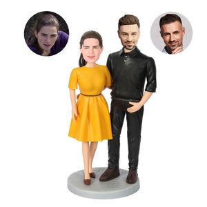 Figurine d'action miniature unique personnalisée, figurine bobblehead sur mesure, cadeaux pour mariages, anniversaires, remises de diplômes, bureau, thème sportif - Product Image 4