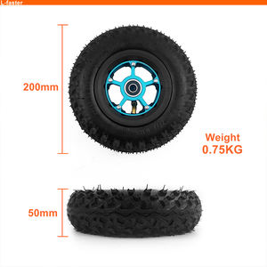 Rueda Neumática de Goma Todoterreno Eléctrica de 200x50mm y 8 Pulgadas para Piezas de <span class=keywords><strong>Longboard</strong></span>, Ruedas Personalizadas para Skateboard - Product Image 2
